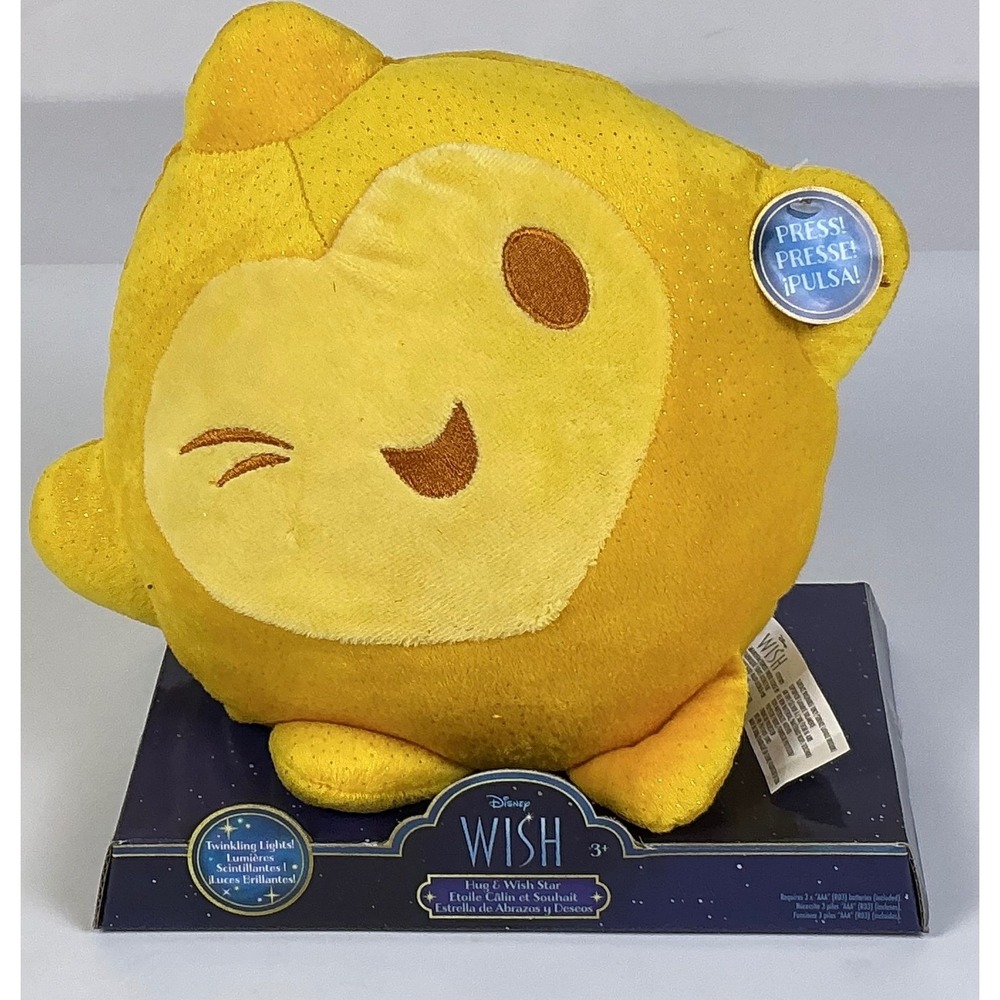 Disney Wish Star Plush‎ Twinkling Lights Press Pulse Interactive Toy
